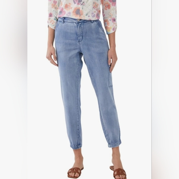 FDJ French Dressing Loose Fit Cargo Ankle Jeans for Women, Casual Relaxed Fit - Picture 4 of 6